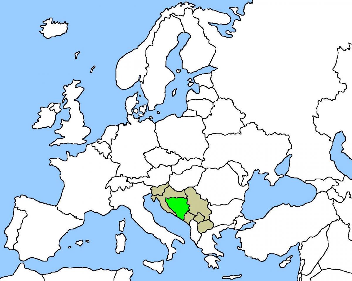 Χάρτης της Βοσνίας τοποθεσία 