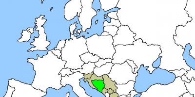 Χάρτης της Βοσνίας τοποθεσία 